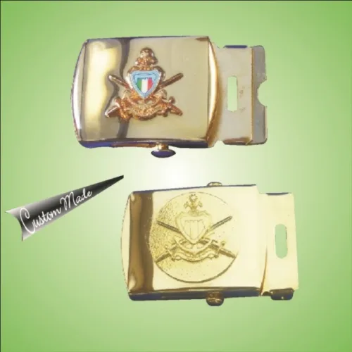 Military Buckle Gold Plated