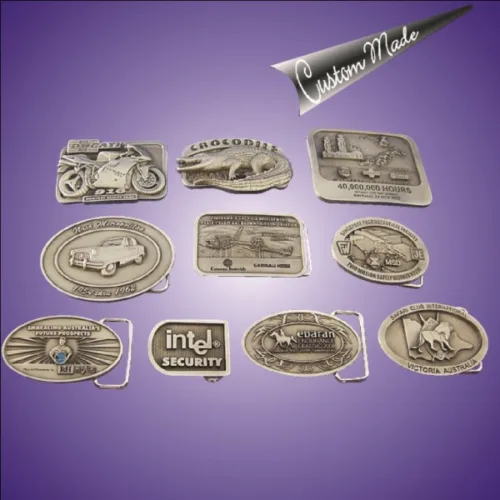 Pewter buckle, Various 3D Designs