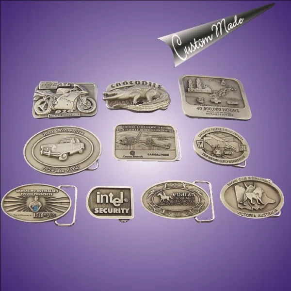 Pewter buckle, Various 3D Designs