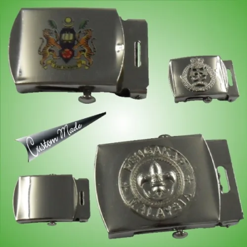 Steel Buckle with Emboss Logo