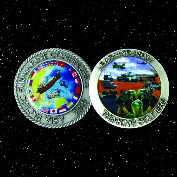 Pewter Medal With UV Print