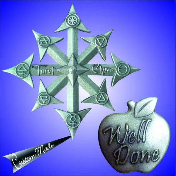 3D Pewter Collar Pin
