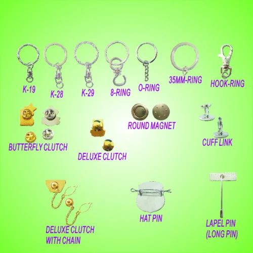 Accessories - keyring, collar pin
