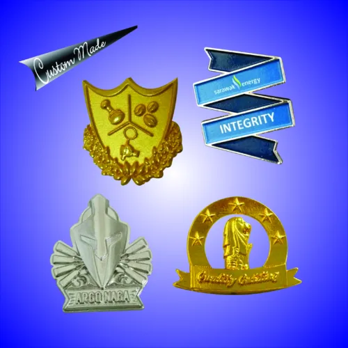 Collar Pin - Special Die Cut With Soft Enamel Color Fill + UV Printing