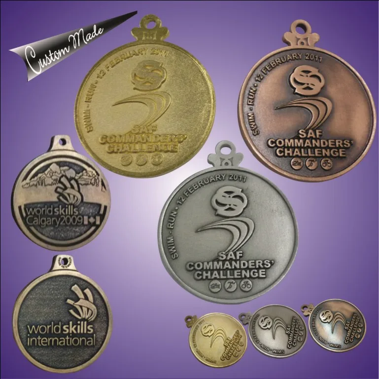 Customised 3D Casting Medal With Various Plated Finishing