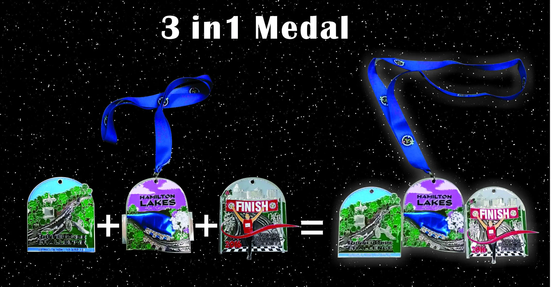 Customised Casting 3in1 Medal