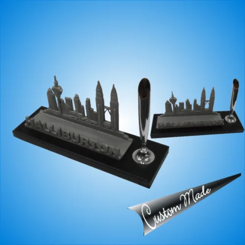Pewter Card And Pen Holder | Malaysia Iconic