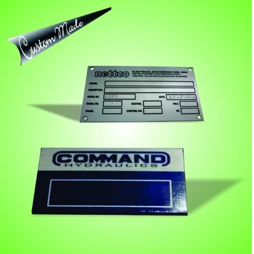 Machine Name Plate