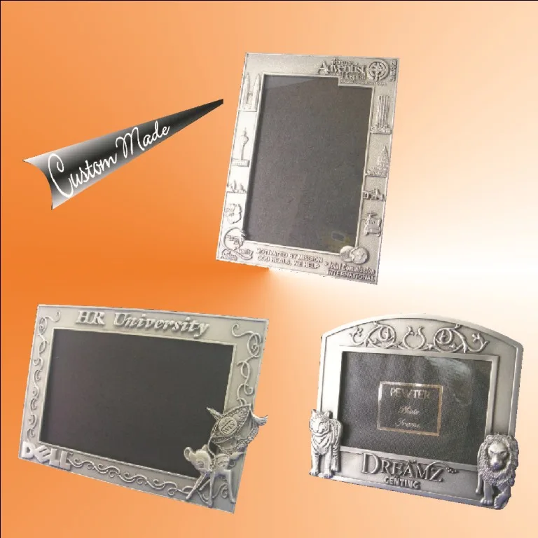 Customisde Pewter Photo Frame
