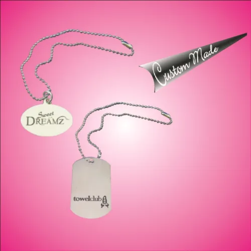 Etching Label Tag With Ball Chain